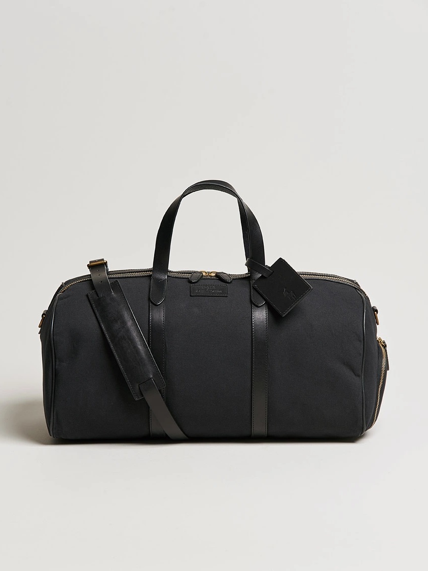 Polo Ralph Lauren Canvas And Leather Dufflebag Black